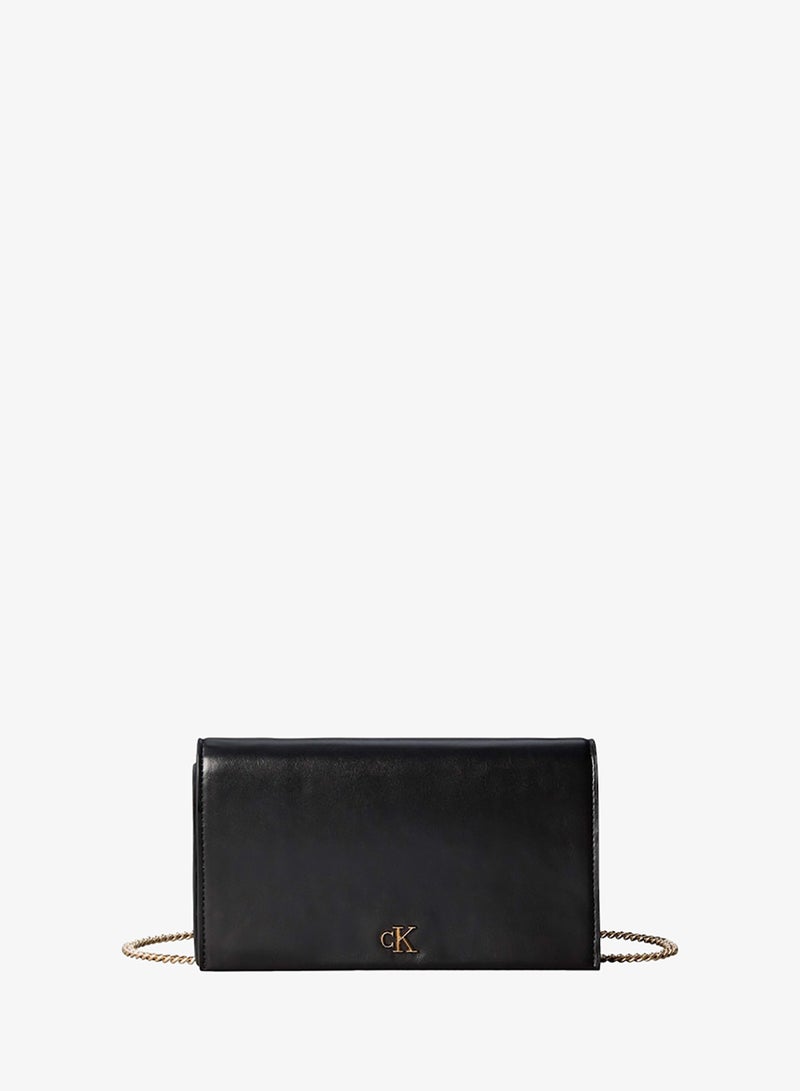 CALVIN KLEIN Monogram Hardware Wallet On Chain - Image 1